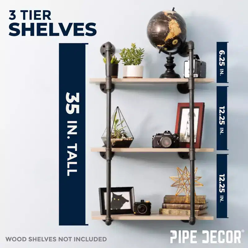 3 -Tier Wall Mounted Shelf By