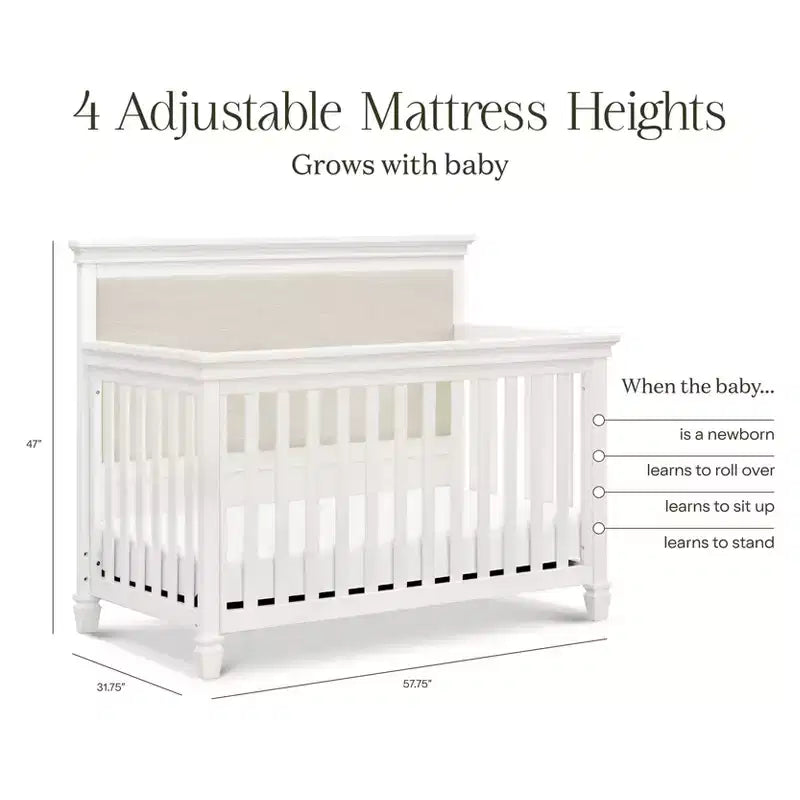 Namesake Darlington 4-in-1 Convertible Crib - Warm White