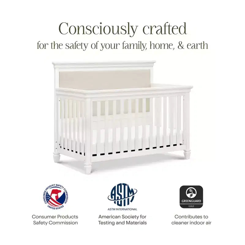 Namesake Darlington 4-in-1 Convertible Crib - Warm White