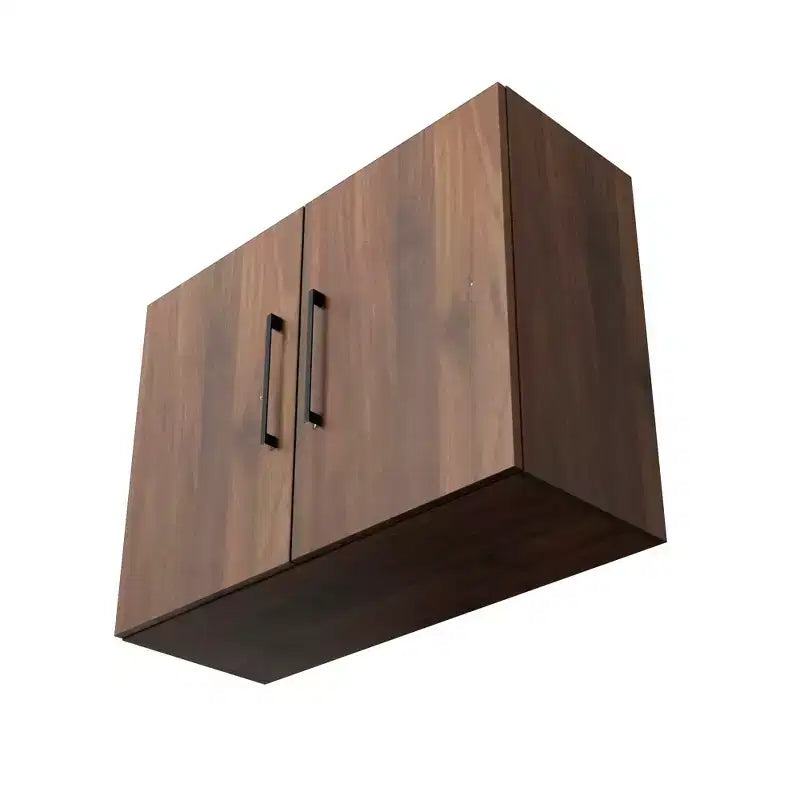31.49 in. W x 11.81 in. D x 23.62 in. H Wall Kitchen Cabinet in Walnut with Adjustable Shelves