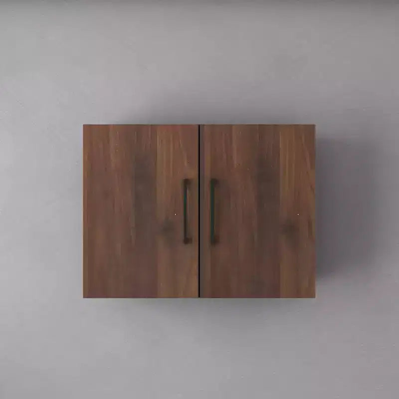 31.49 in. W x 11.81 in. D x 23.62 in. H Wall Kitchen Cabinet in Walnut with Adjustable Shelves