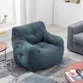 Tufted Bean Bag Chair with Filler, Fluffy Upholstered Lounger, Single Sofa for Living Room/Bedroom/Office