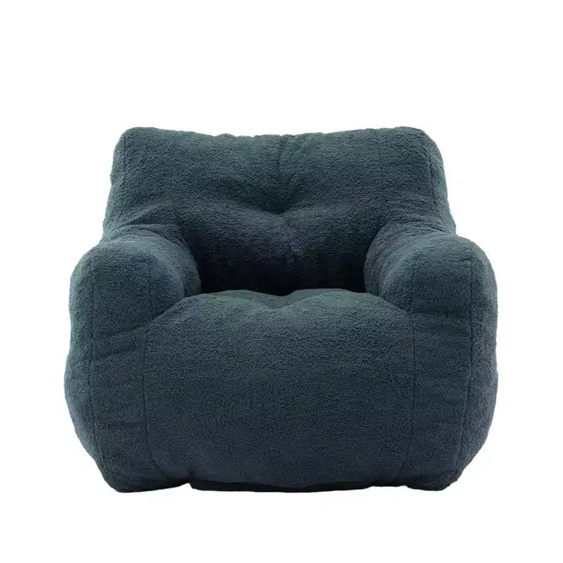 Tufted Bean Bag Chair with Filler, Fluffy Upholstered Lounger, Single Sofa for Living Room/Bedroom/Office
