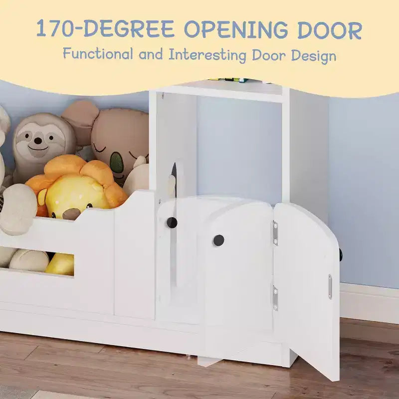 Kids Bookshelf with Light, Dollhouse Bookcase with Motion Sensor