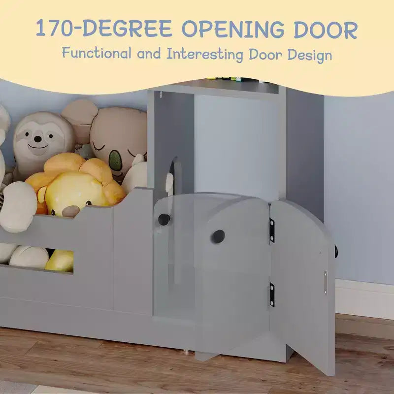 Kids Bookshelf with Light, Dollhouse Bookcase with Motion Sensor