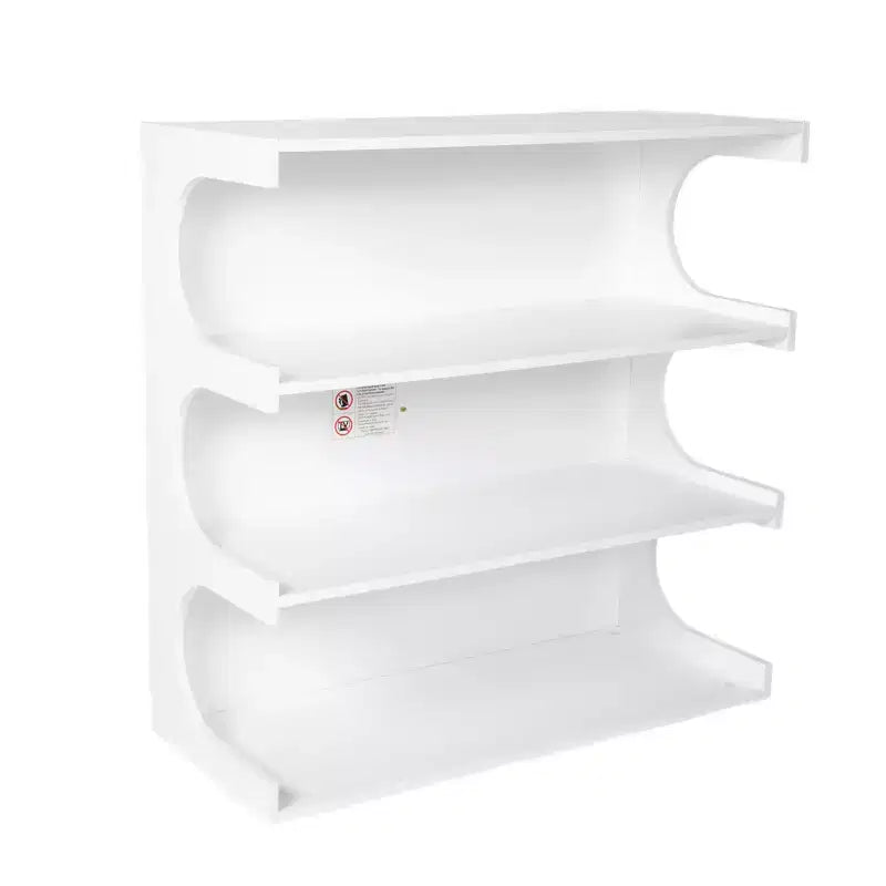 4-Tier Mid-Century Floor Bookshelf, Rustic Open Bookcase & Display Storage Organizer for Living Room, Bedroom, or Office