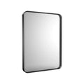 HomeRoots 39 Black Metal Floating Framed Bathroom Vanity Mirror