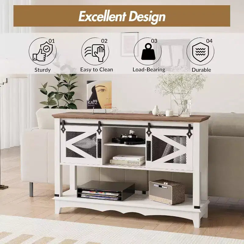 46.5 Console Table with Storage ,2 Tier Wooden Entryway Table with Open Storage Shelf,Narrow Long Behind Couch Sofa Tables for Living Room,Entrance