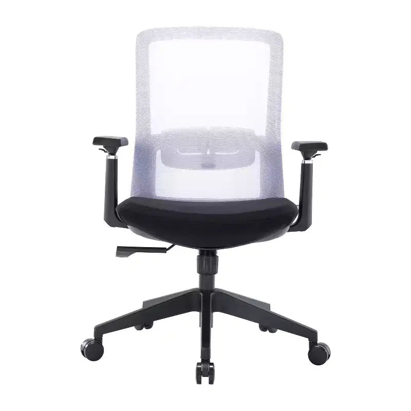 46 in.H Adjustable Height Black PU Leather Seat Material with Swivels Ergonomic Office Chairs