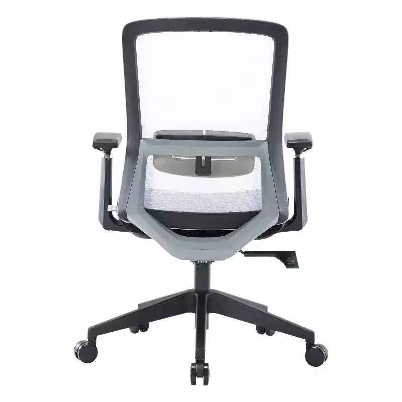 46 in.H Adjustable Height Black PU Leather Seat Material with Swivels Ergonomic Office Chairs