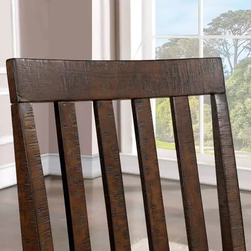 2pk Foret Padded Seat Counter Height Barstools Rustic Oak - HOMES: Inside + Out