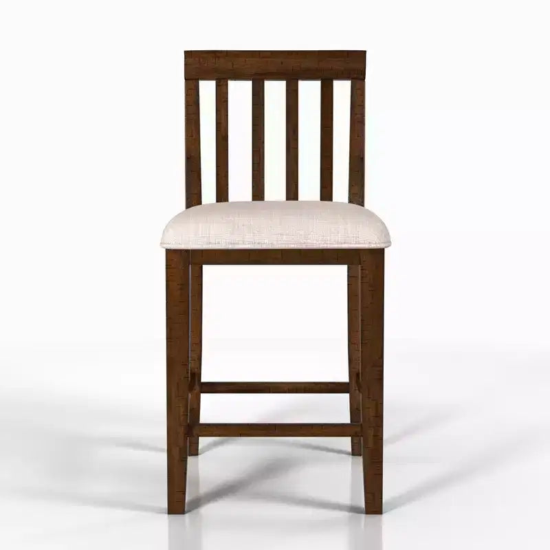 2pk Foret Padded Seat Counter Height Barstools Rustic Oak - HOMES: Inside + Out