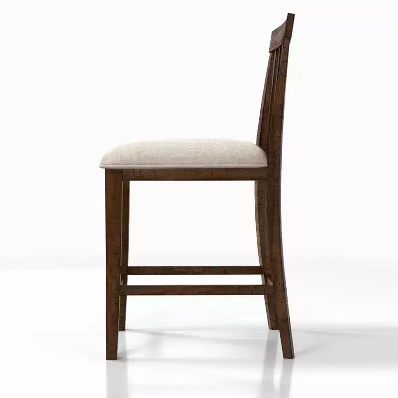 2pk Foret Padded Seat Counter Height Barstools Rustic Oak - HOMES: Inside + Out